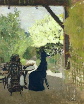 Under the Portico Artwork by Edouard Vuillard