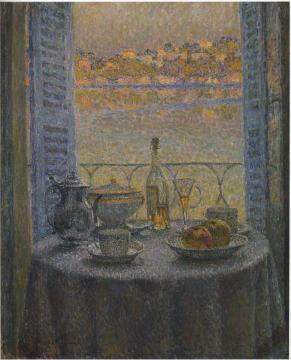 The Round Table Artwork by Henri Le Sidaner