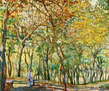 Autumn Thoughts Artwork by Abraham A. Manievich