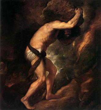 Sisyphus Artwork by Titian