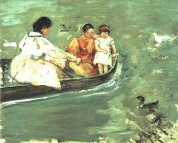 On the Water Artwork by Mary Cassatt