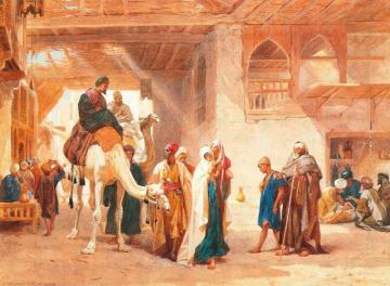 Travellers Artwork by Frederick Goodall