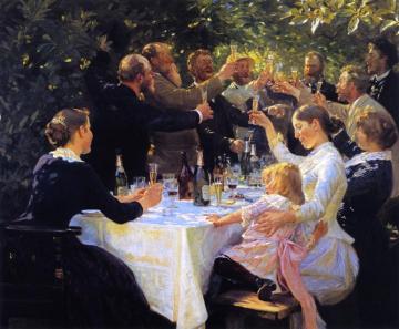 Hip, Hip, Hurrah! Artwork by Peder Severin Kroyer