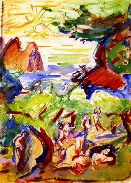 La Ciotat, Bathers Artwork by Emile-othon Friesz