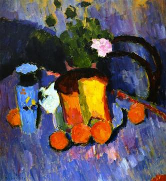 Still LIfe with  Kulich Artwork by Alexej Jawlensky