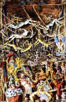 The Three-ring Circus Artwork by Reginald Marsh