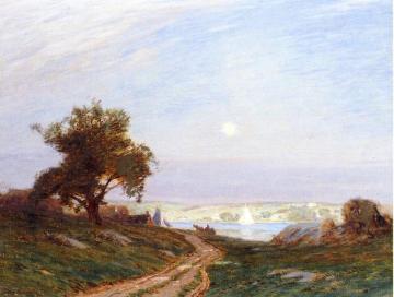 Approaching Storm, Twilight Artwork by Leonard Ochtman