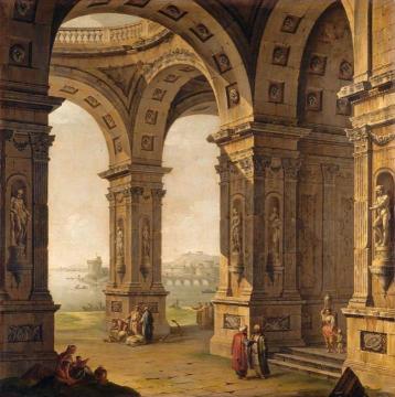 Architectural Capriccio Artwork by Antonio Joli