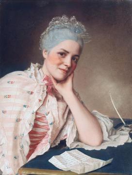Mademoiselle Louise Jacquet, Actress Artwork by Jean Etienne Liotard