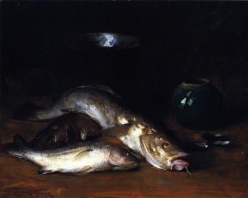 Still Life: Fish Artwork by William Merritt Chase