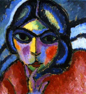 Meditative Woman Artwork by Alexej Jawlensky