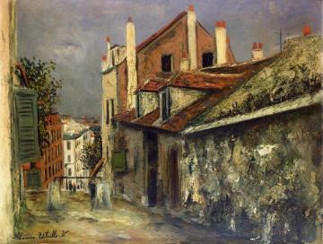 The House of Mimi Pinson in Montmartre Artwork by Maurice Utrillo