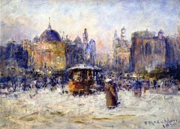 Princes Bridge Artwork by Frederick McCubbin