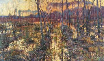 Landscape in Giverny Artwork by Václav Radimský