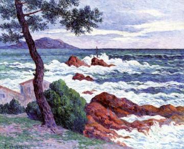 A Cutting Wind from the East at Saint-Claire Artwork by Armand Guillaumin