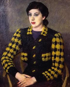 Portrait of a Woman Artwork by Vladimir Lebedev