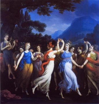 The Dance Of The Muses Artwork by Joseph Paelinck