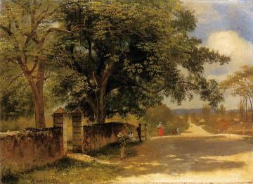 Street in Nassau Artwork by Albert Bierstadt