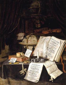 Vanitas Still-Life Artwork by Edwart Collier