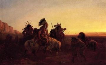 The Lost Trail Artwork by Charles Ferdinand Wimar