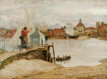 Too Late for the Ferry Artwork by Robert Walker Macbeth