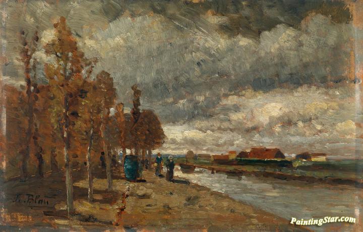 Canal in Holland Artwork by Tina Blau