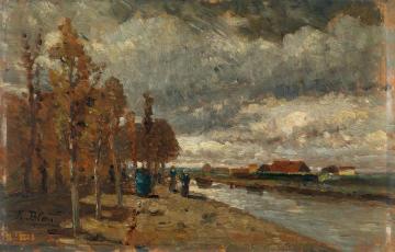 Canal in Holland Artwork by Tina Blau