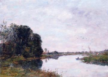 The Toques at Saint-Arnoult Artwork by Eugène-Louis Boudin