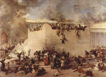 Destruction Of Temple Of Jerusalem Artwork by Francesco Paolo Hayez