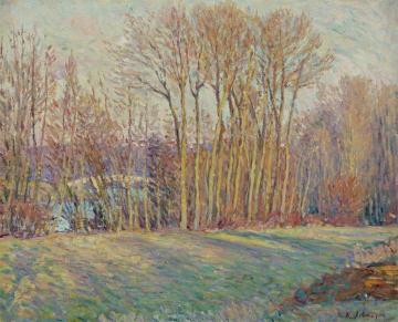 Poplars in Eragny Artwork by Henri Lebasque