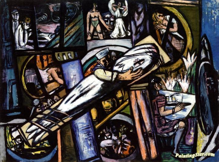 Cabins Artwork by Max Beckmann