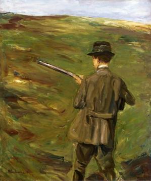 A Hunter in the Dunes Artwork by Max Liebermann