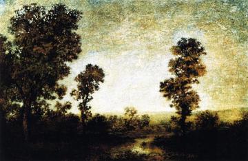 Landscape With Walled Town Artwork by Ralph Albert Blakelock