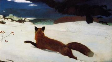 Fox Hunt Artwork by Winslow Homer