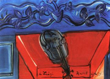 The Blue Violin Artwork by Raoul Dufy