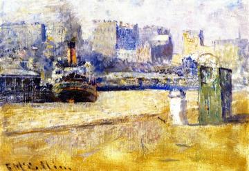 Shipping on the Yarra Artwork by Frederick McCubbin