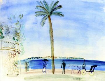 Les Iles De Lérins, Vues De Cannes Artwork by Raoul Dufy