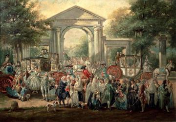 A Fiesta In A Botanical Garden Artwork by Luis Paret y Alcazar