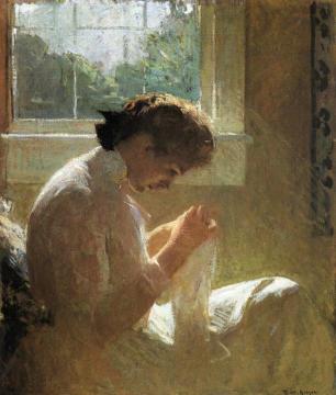 The Sunny Window Artwork by Frank Weston Benson