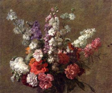 Larkspur Artwork by Henri Fantin-Latour