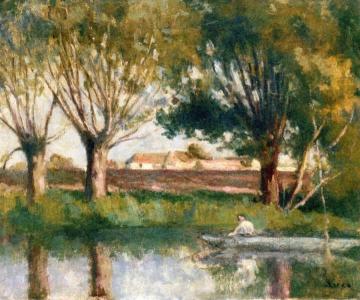 Banks of the River Artwork by Maximilien Luce