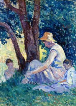 Bessy,Un Aprés-Midi á La Campagne Artwork by Maximilien Luce
