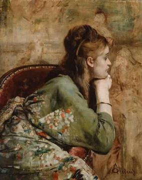 Meditation Artwork by Alfred Stevens