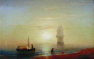 Sunseat on a sea Artwork by Ivan Constantinovich Aivazovsky