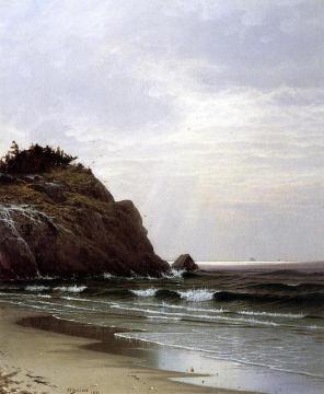 Cloudy Day, Great Head Artwork by Alfred Thompson Bricher