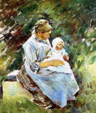Mother and Child Artwork by Theodore Robinson