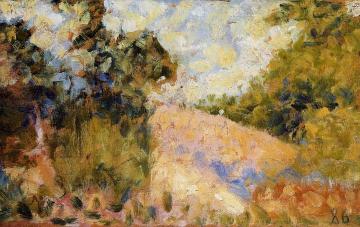 Pink Landscape Artwork by Georges Seurat