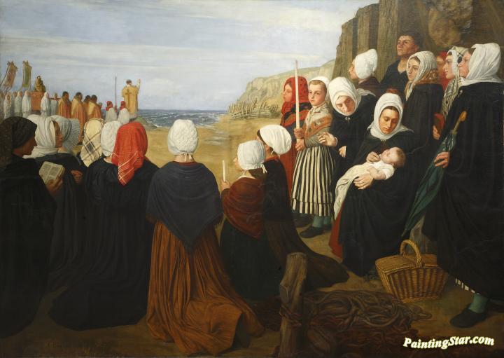 The Blessing of the Sea Artwork by Alphonse Legros