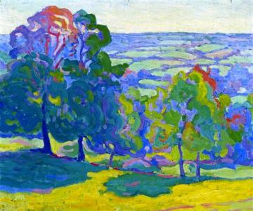 Evening in the Culme Valley Artwork by Robert Bevan