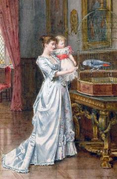 Pretty Polly Artwork by George Goodwin Kilburne